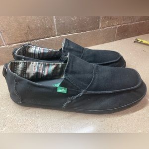 Men’s Black Sanuk shoes size 14